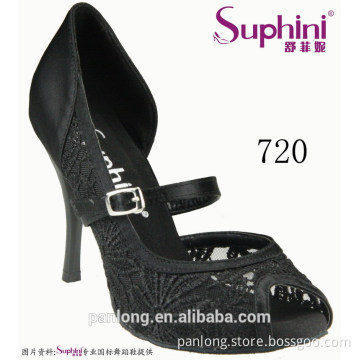 For Party Show, You Need Sexy Lace&mesh Tango Dance Shoes